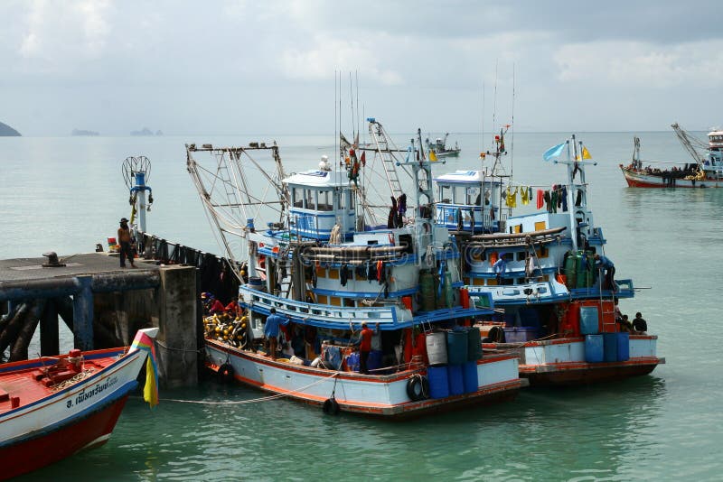 Fishing boats in Andaman Sea