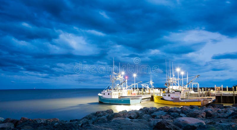 Fishing boats in the Bay of Fundy