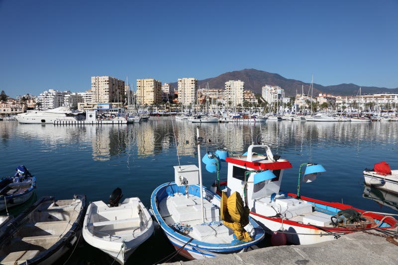 Fishing boats in Estepona, Spain