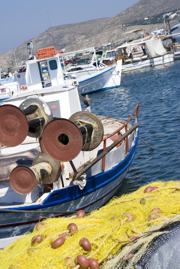 Fishing boats greek islands stock image Fishing boats greek islands stock image