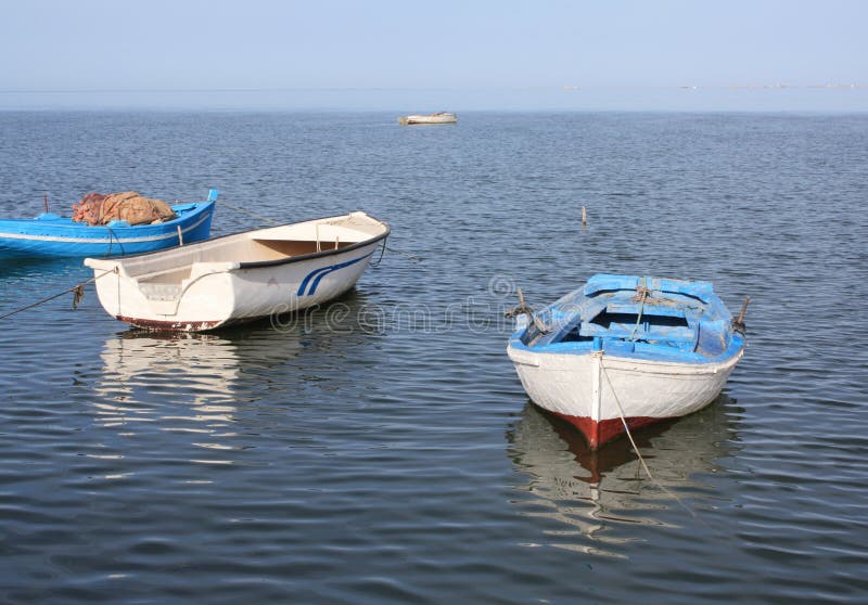 Fishing Boats in the Old Harbor Stock Photo Image of harbor, africa
