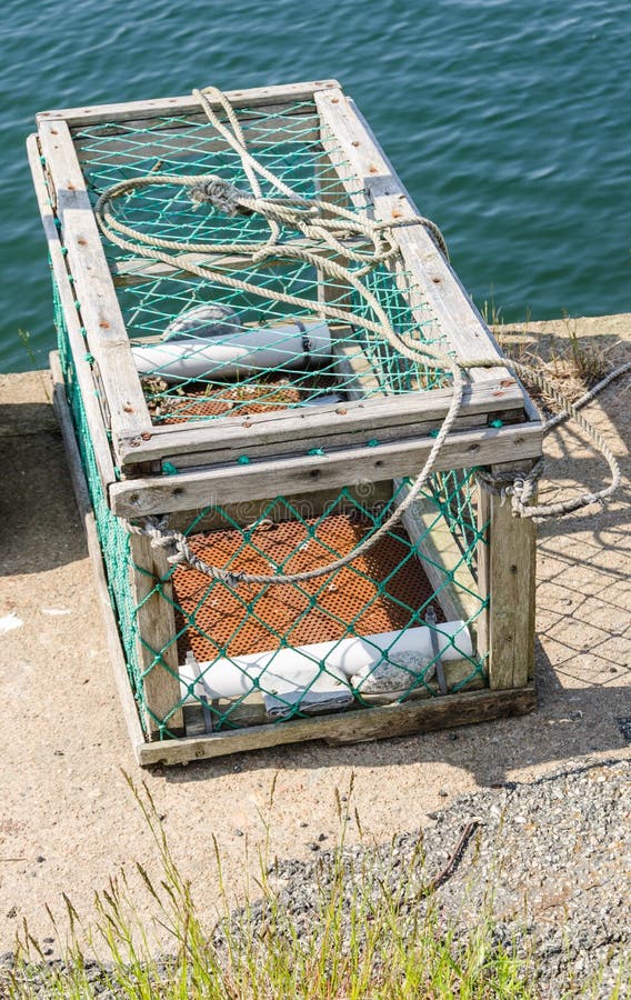 Fishing cage stock image. Image of fishing, salt, coast 31467851