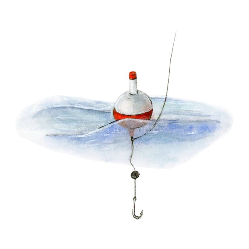 Watercolor Fishing PNG Watercolor Fishing Bobbers Clipart for