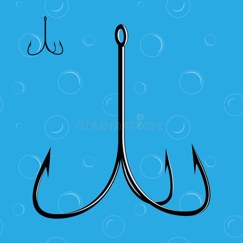 Fishing hook illustration stock vector. Illustration of isolated 88222049
