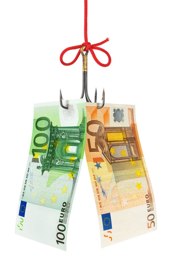 Fishing hook and money stock image. Image of business 27785871