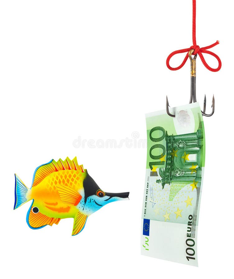Fishing hook and money stock photo. Image of hanging 33712218