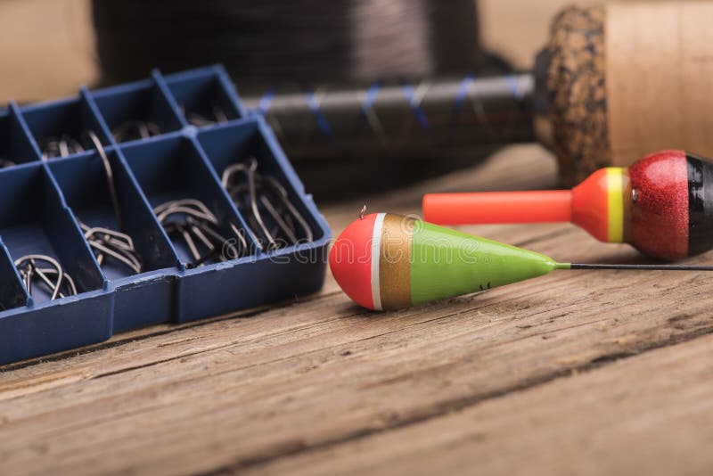 Fishing items stock image. Image of gear, metal, lure 50984359