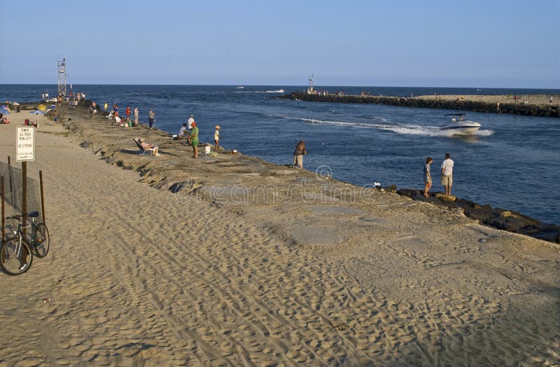 Fishing Jetty Avon by the Sea Stock Image Image of ocean, leisure