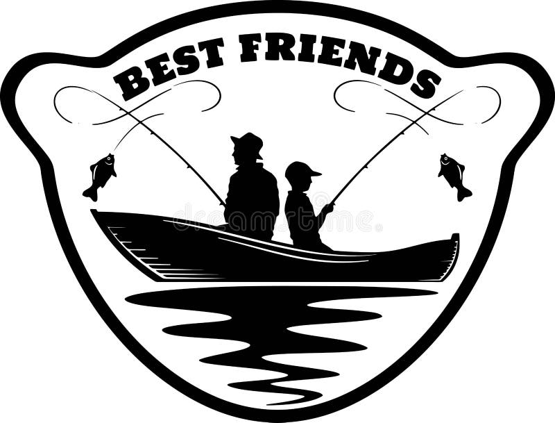 Fishing Logo. Bass Fish with Template Club Emblem. Fishing Theme Vector ...