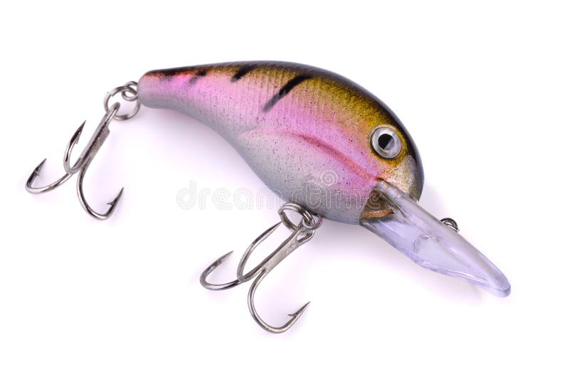 Orange Lurefor Fishing a Predatory Fish Stock Photo Image of object