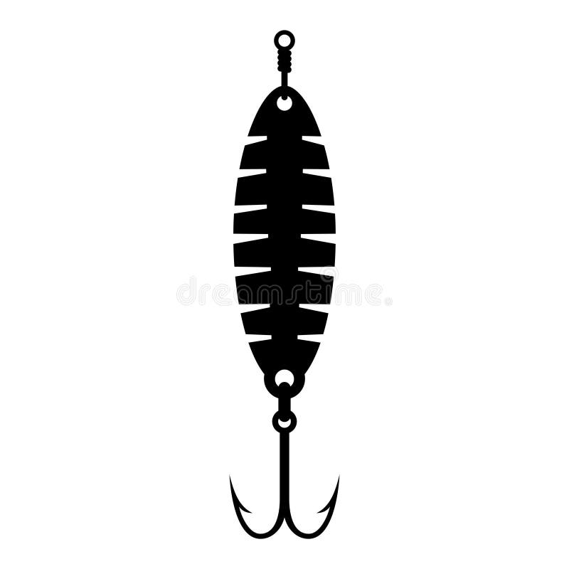 Download Fishing lure spoon bait stock vector. Illustration of bait ...