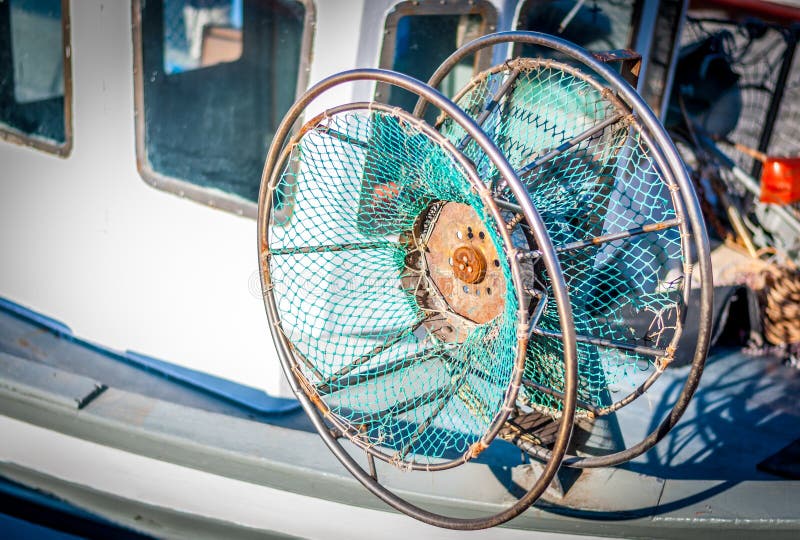 Fishing net on a boat stock photo. Image of fish, styles 150098176