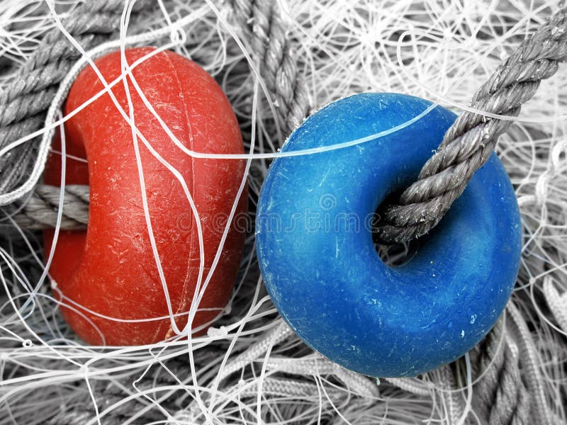 Fishing net with corks stock photo. Image of buoy, catch 33596150
