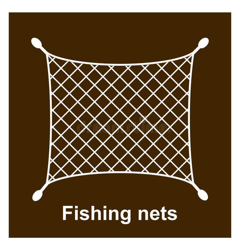 Fishing net icon stock vector. Illustration of hook 294150994