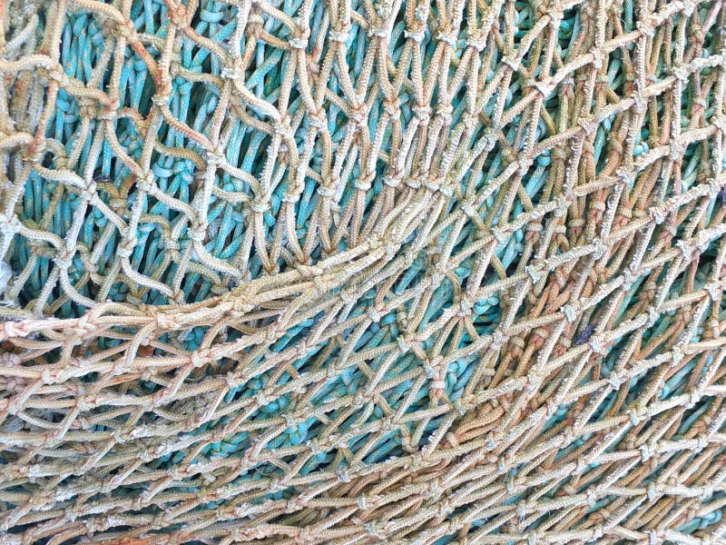 Trawl Net and Dredge on Deck of a Fishing Vessel Stock Image Image of