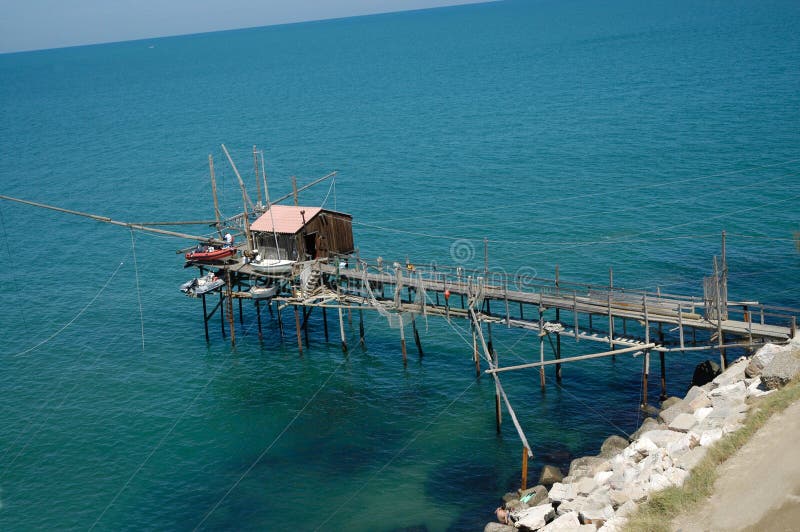 Fishing nets on the Adriatic sea