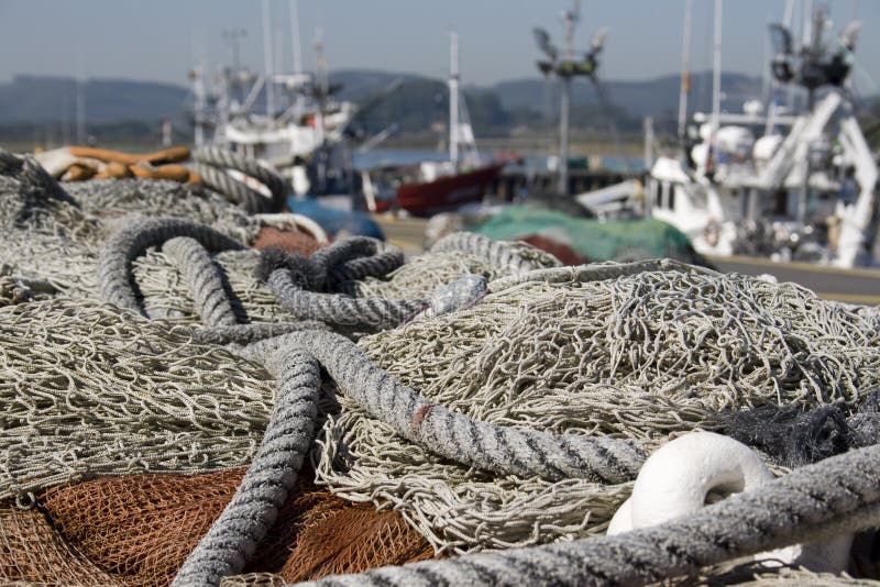 Fishing nets for fishing in the sea