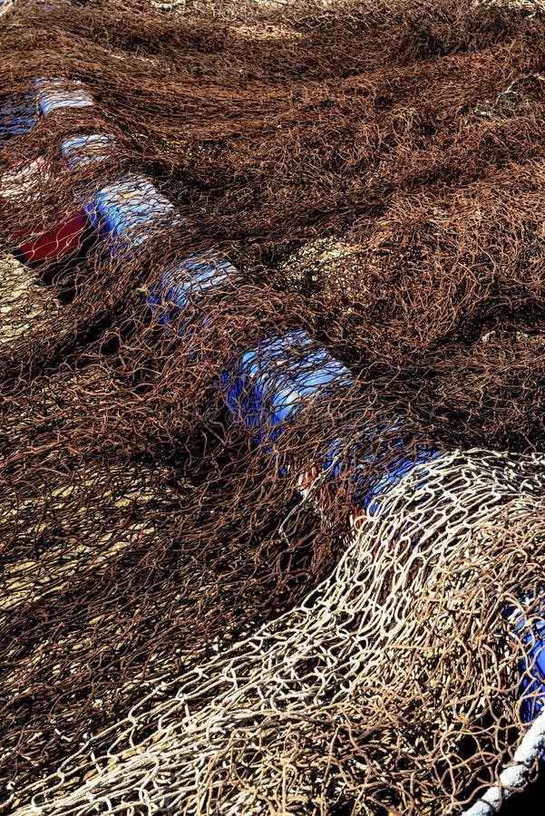 Fishing Nets Resting on the Boat Stock Image Image of fishermen