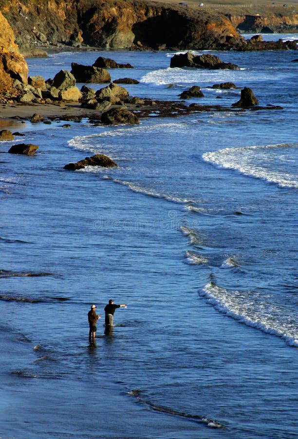 Fishing in the Pacific Ocean stock photography Fishing in the Pacific Ocean stock photography