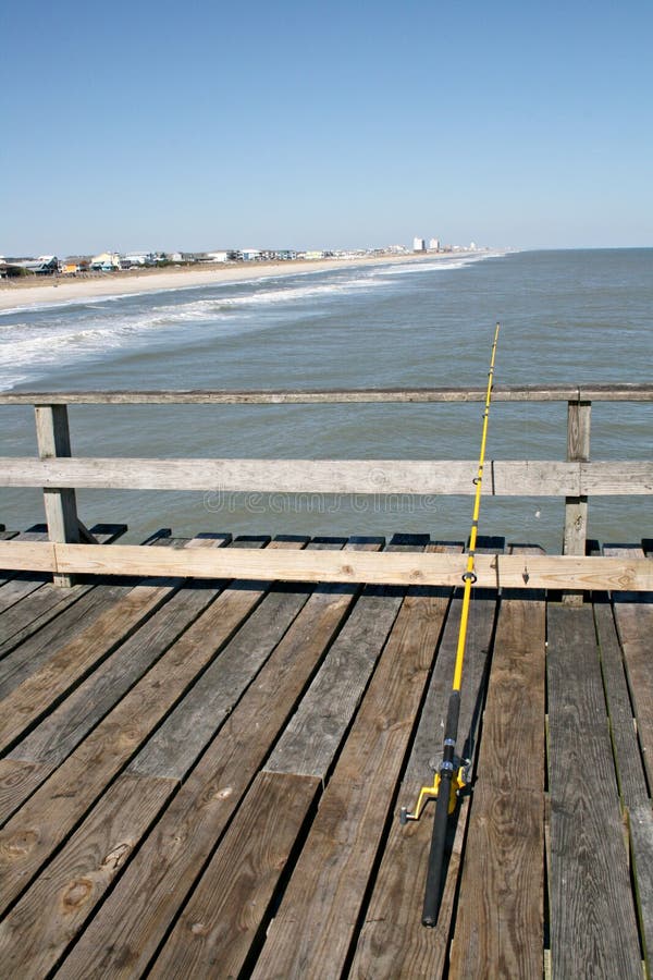 Fishing Pole On Pier