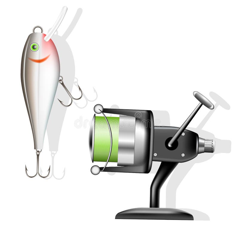 Illustration of Spinning Lure Wobbler. Vector Illustration Stock Vector