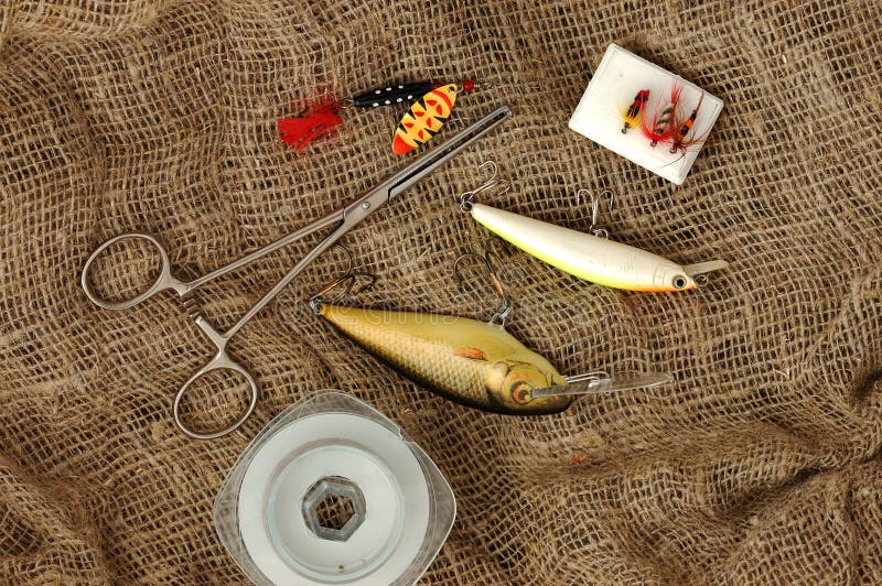 Fly Fishing Equipment on Grass Stock Image Image of color, recreation