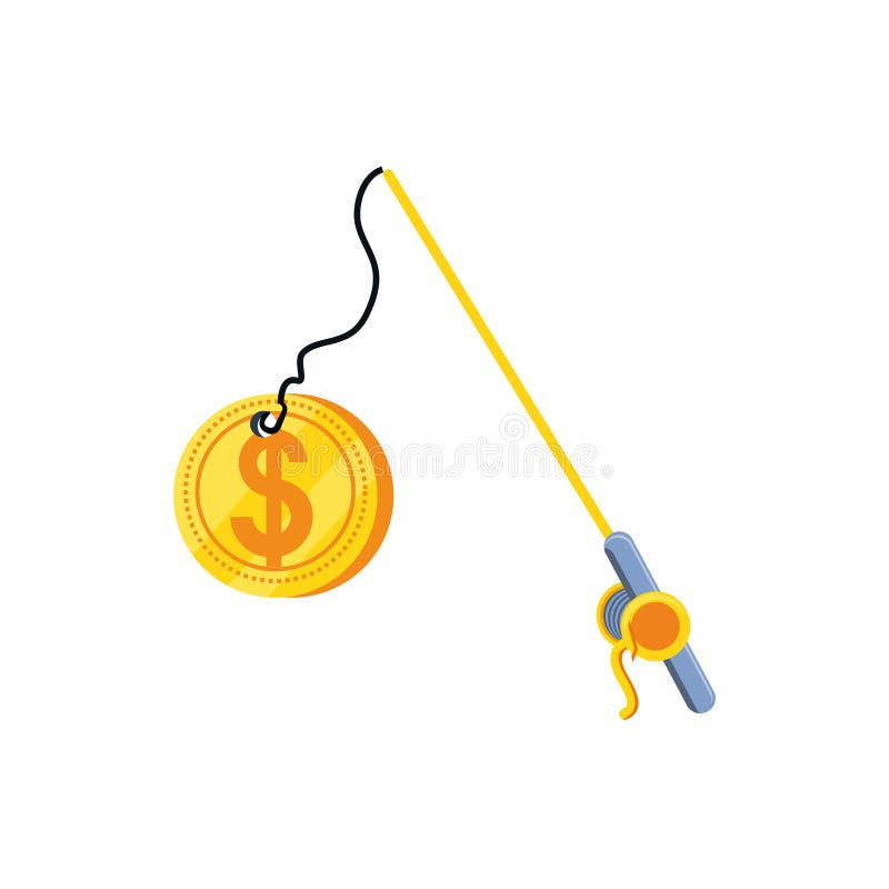 Fishing Pole Dollar Stock Illustrations 69 Fishing Pole Dollar Stock