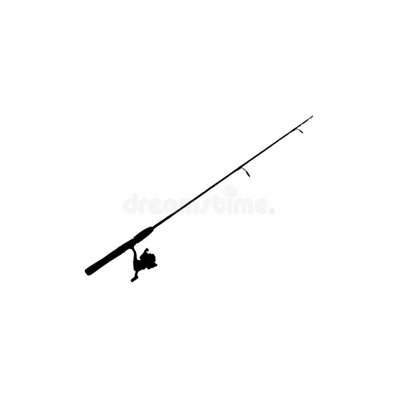 Fishing Rod Icon. Simple Style Fish Shop Big Sale Poster