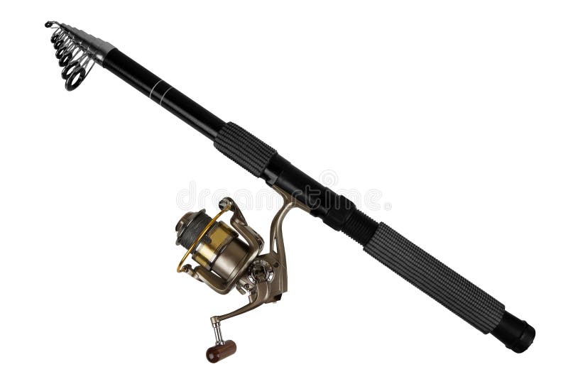Fishing rod and reel stock image. Image of recreation 25912477