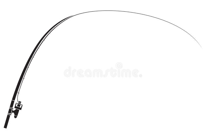 Isolated fishing rod stock illustration Isolated fishing rod stock illustration