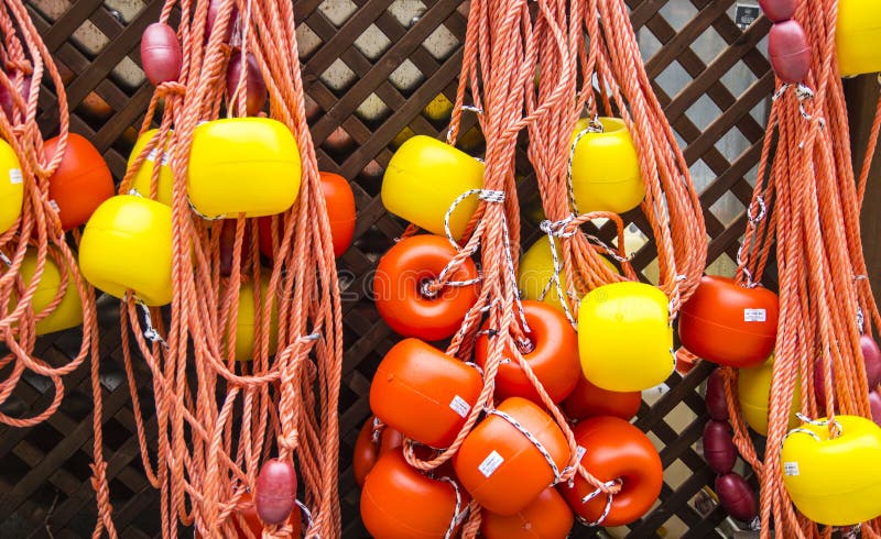 Fishing ropes net with floats