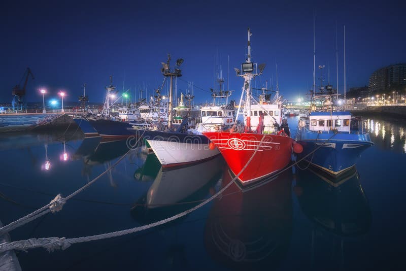 Fishing ships in Santurce port