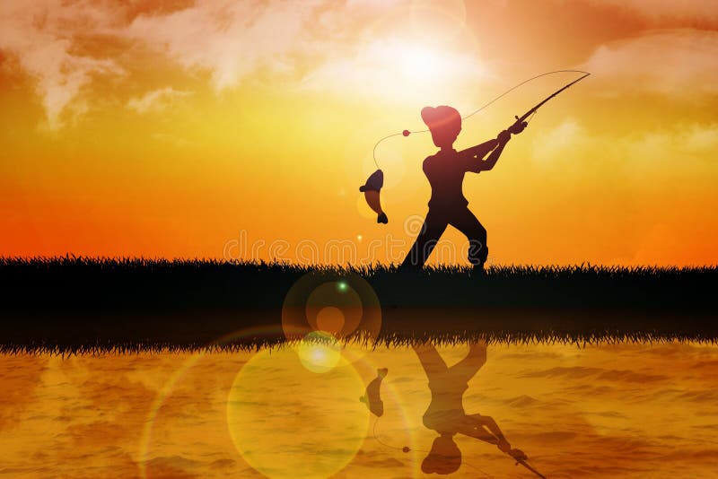 Boy Fishing Silhouette Stock Illustrations – 611 Boy Fishing Silhouette  Stock Illustrations, Vectors & Clipart - Dreamstime