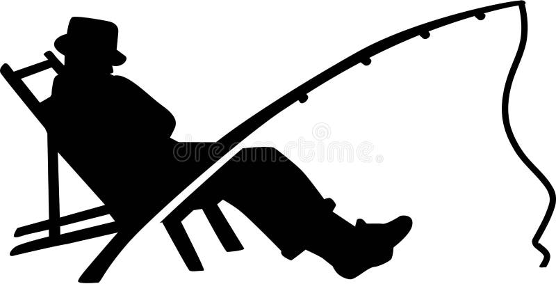 Download Fishing Silhouette Man Rod stock vector. Illustration of ...