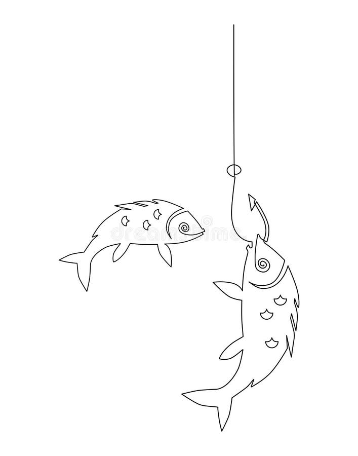 Line Drawing Small Fish Stock Illustrations – 1,269 Line Drawing Small Fish  Stock Illustrations, Vectors & Clipart - Dreamstime