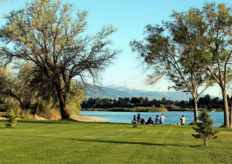Fishing the Snake River, Burley Idaho royalty free stock photography