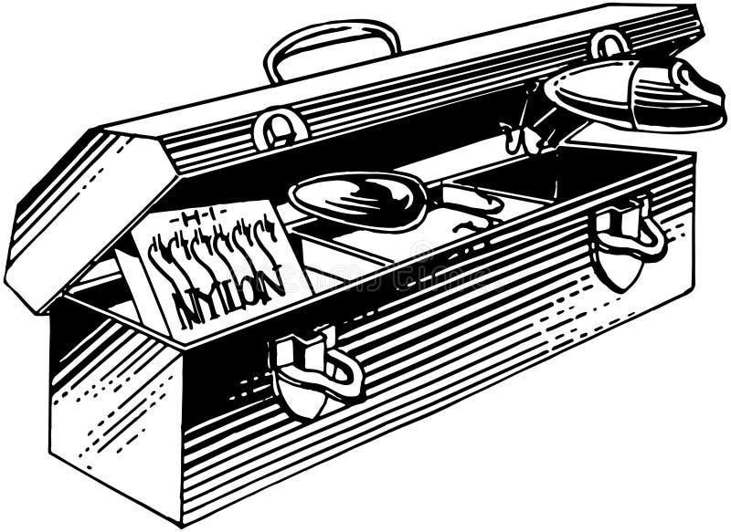 Fishing Tackle Box stock vector. Illustration of hooks - 42097583