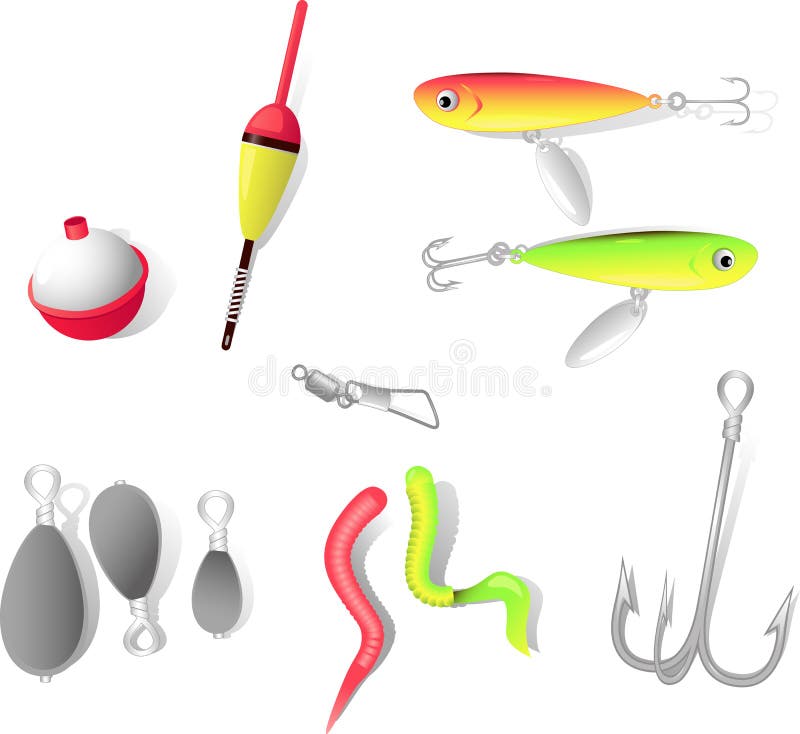 Fishing tackle stock vector. Illustration of fishing 34727995