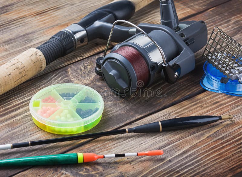Fishing tackle stock image. Image of imitation, bobbers 31519049