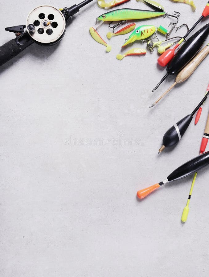 Fishing tools stock image. Image of fish, artificial 19636075