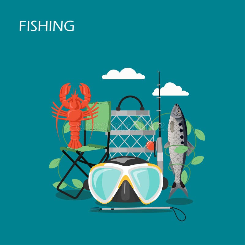 Fishing Supplies Stock Illustrations – 277 Fishing Supplies Stock  Illustrations, Vectors & Clipart - Dreamstime