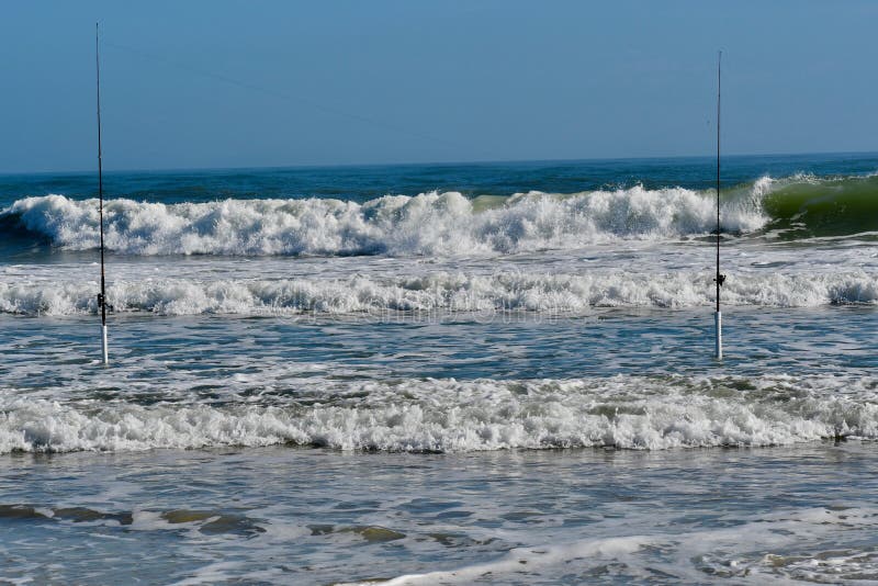 Fishing at Vilano Beach stock image. Image of augustine 171212801