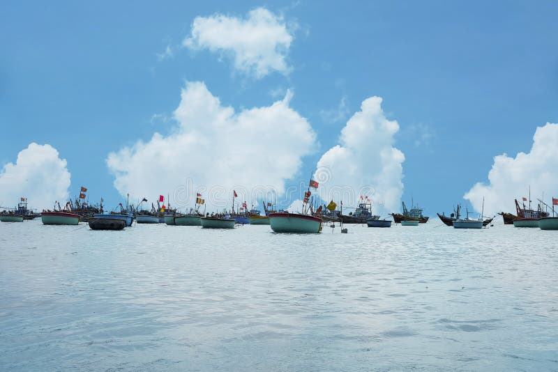 Fishing Village in Mui ne royalty free stock photo Fishing Village in Mui ne royalty free stock photo
