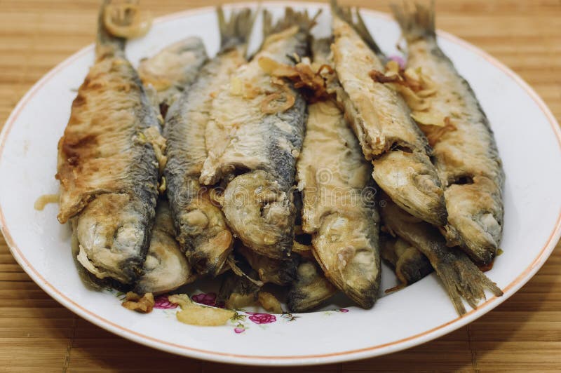 fisk stekt platta royaltyfria bilder fisk stekt platta royaltyfria bilder