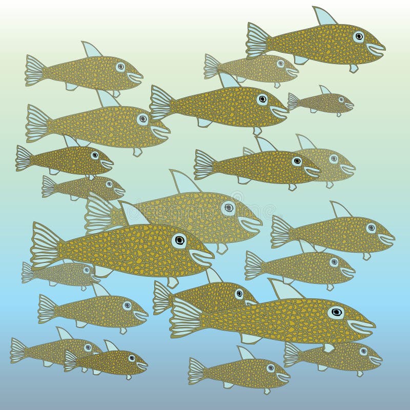 fiskskola vektor illustrationer fiskskola vektor illustrationer