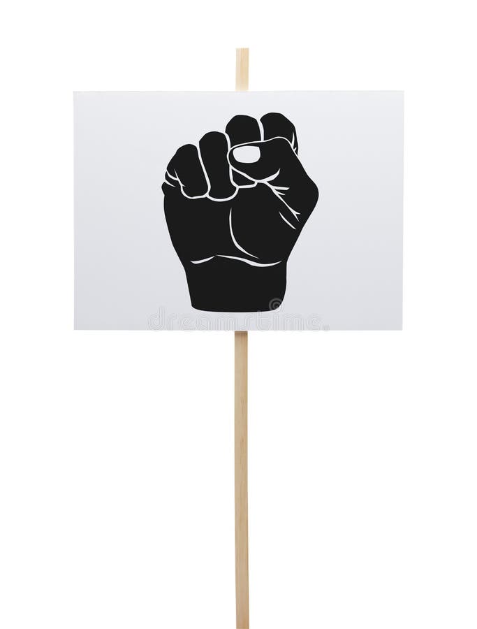 Fist Protest Sign