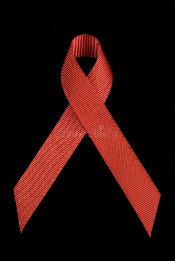 Fita da consciência do AIDS.
