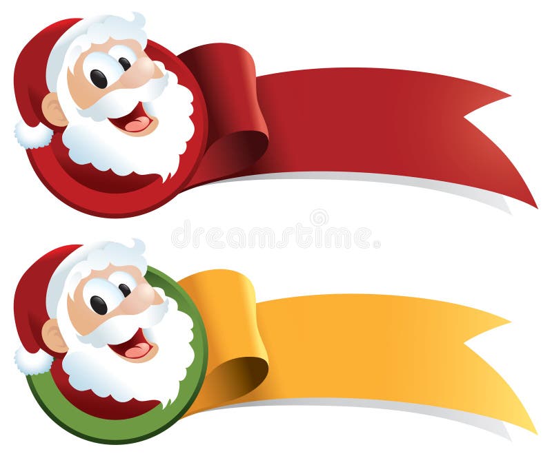 Fita do Web do Natal de Papai Noel ilustração do vetor Fita do Web do Natal de Papai Noel ilustração do vetor