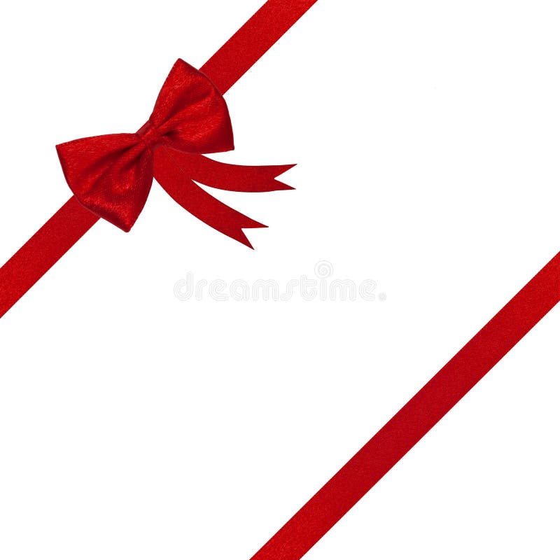 Fita e curva vermelhas do Natal foto de stock royalty free Fita e curva vermelhas do Natal foto de stock royalty free
