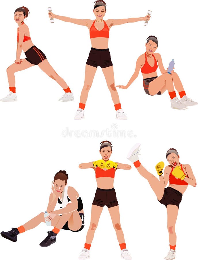 Fitness stock illustration